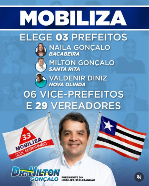 Dr. Hilton Gonçalo comemora bom desempenho do Mobiliza nas eleições