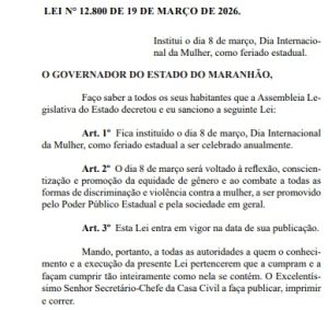 Maranhão ganha novo feriado e passa a ter 17 datas oficiais no calendário